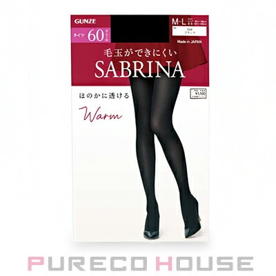 サブリナ Warm ほのかに透ける 60デニールタイツ M～L #026 ブラック
