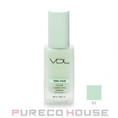 VDL (ヴィ・ディー・エル) トーン ステイン カラー コレクティング プライマー SPF33・PA++ 30ml #01 ミント