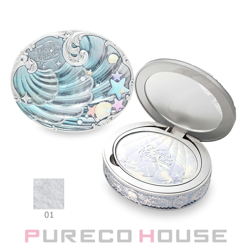 Flower Knows (フラワーノーズ) シェルズ ジュエル コレクション ベイクド パウダー 9g #01 Cloudy Blue