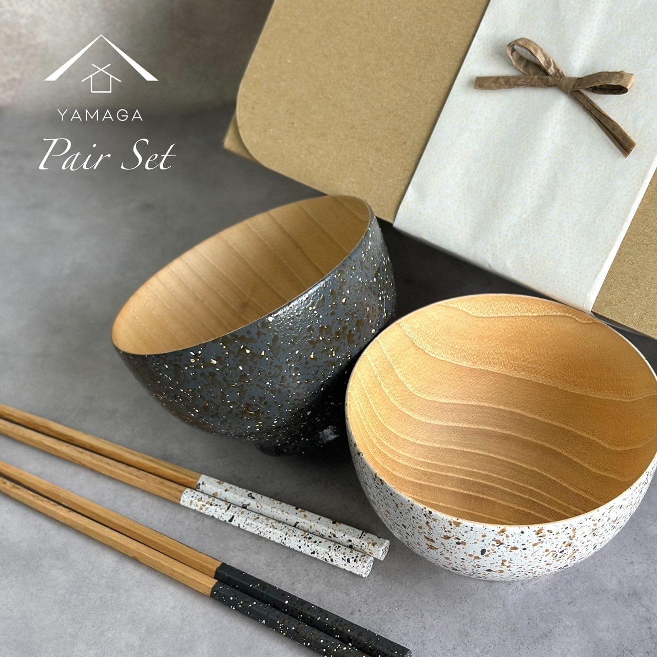 お椀 汁椀 ペア 美空 ペア 2個セット 箸付き ブラック ホワイト 紀州塗り お箸 和食 和食器 和柄 紀州漆器 プレゼント ギフト 夫婦 敬老の日 結婚記念日 新生活 引越し 大学生 ギフトボックス ラッピング 送料無料