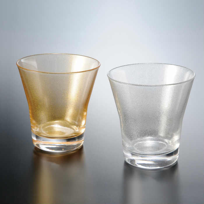 【プレゼントに最適】【ガラス×漆器】 ぬりもん de Verra フリーグラス 涼金/涼銀ペア 2個セット 母の日 父の日 敬老の日 プレゼント ギフト 名入れ 結婚祝い 内祝い 引出物 新築祝い 日本製