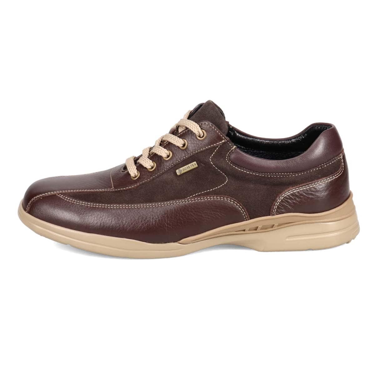【GORE-TEX】マドラスウォーク madras Walk 「Recovery Shiatsu Insole」搭載で指圧効果により血行をよくする。 全天候快適 ゴアテックス レースアップタウンカジュアルシューズ MW7400R D-BRNWN/D-BROWN 25