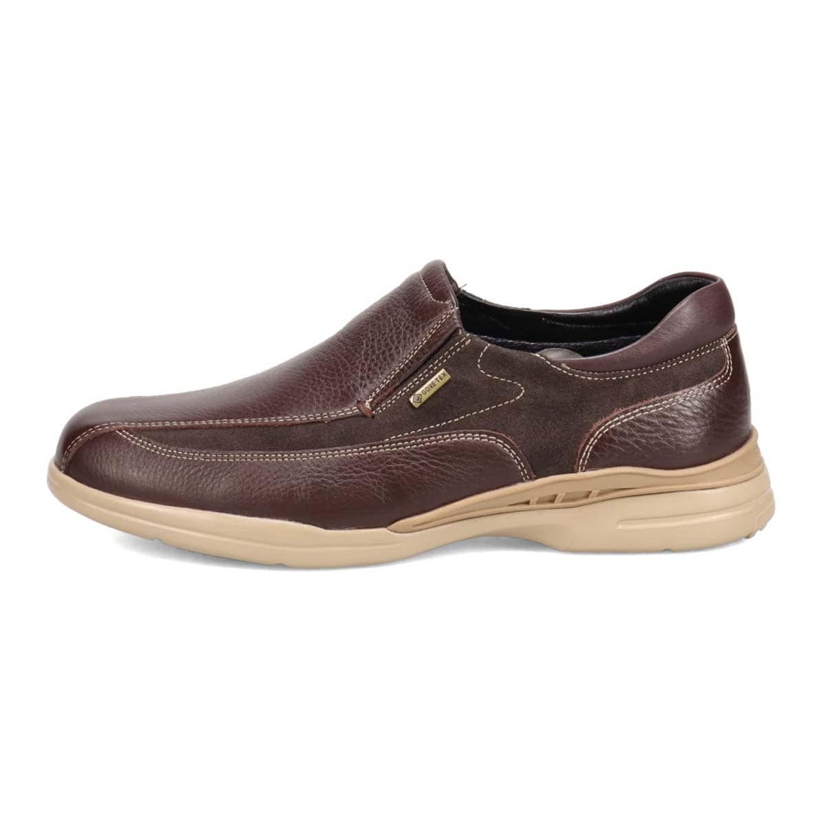 【GORE-TEX】マドラスウォーク madras Walk 「Recovery Shiatsu Insole」搭載で指圧効果により血行をよくする。 全天候快適 ゴアテックス スリッポンタウンカジュアルシューズ MW7401R D-BRNWN/D-BROWN 25