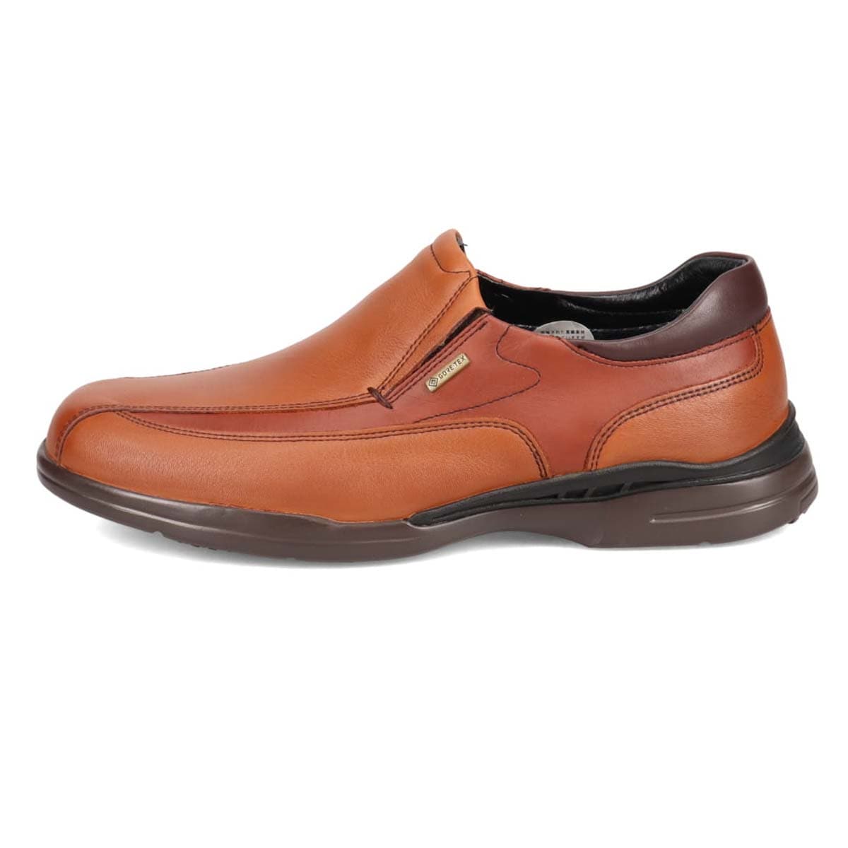 【GORE-TEX】マドラスウォーク madras Walk 「Recovery Shiatsu Insole」搭載で指圧効果により血行をよくする。 全天候快適 ゴアテックス スリッポンタウンカジュアルシューズ MW7401R L-BROWN/BROWN 25