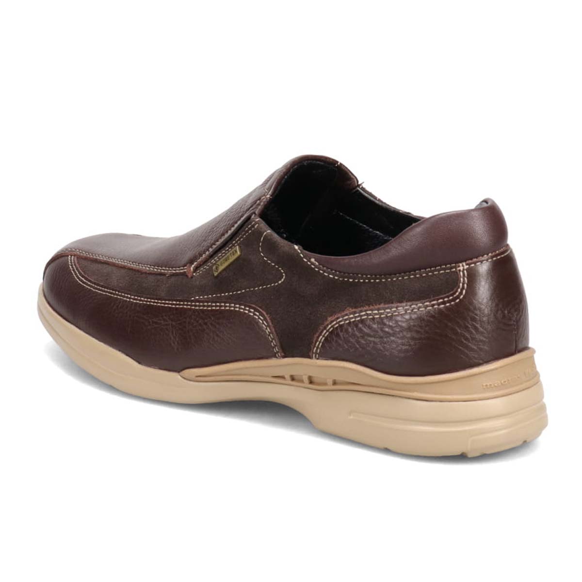 【GORE-TEX】マドラスウォーク madras Walk 「Recovery Shiatsu Insole」搭載で指圧効果により血行をよくする。 全天候快適 ゴアテックス スリッポンタウンカジュアルシューズ MW7401R D-BRNWN/D-BROWN 25