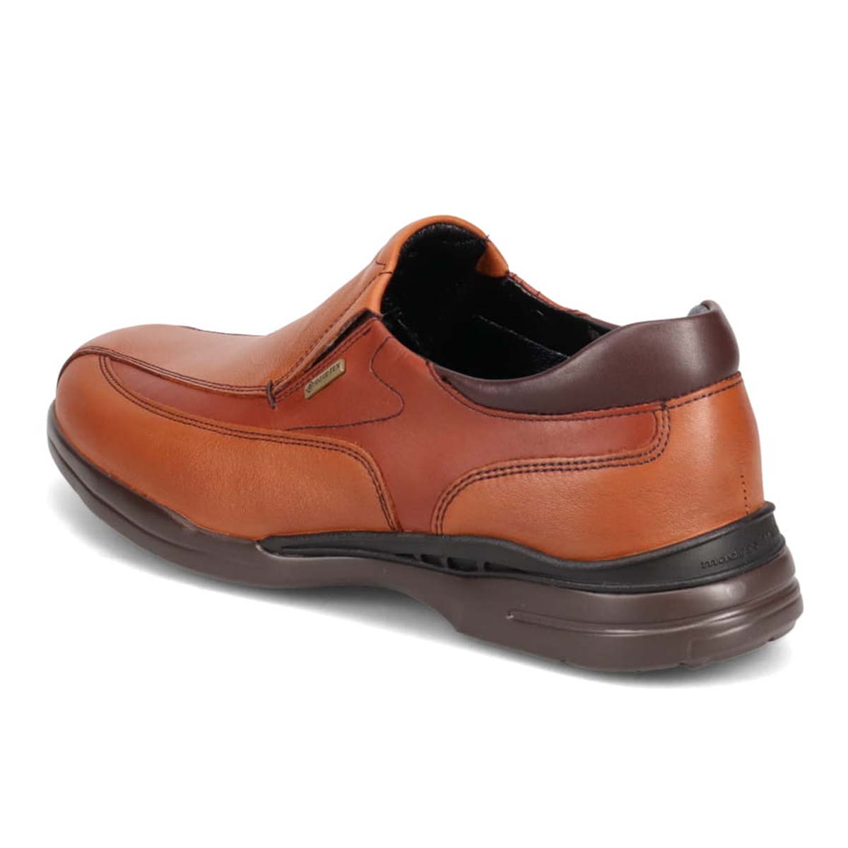 【GORE-TEX】マドラスウォーク madras Walk 「Recovery Shiatsu Insole」搭載で指圧効果により血行をよくする。 全天候快適 ゴアテックス スリッポンタウンカジュアルシューズ MW7401R L-BROWN/BROWN 25