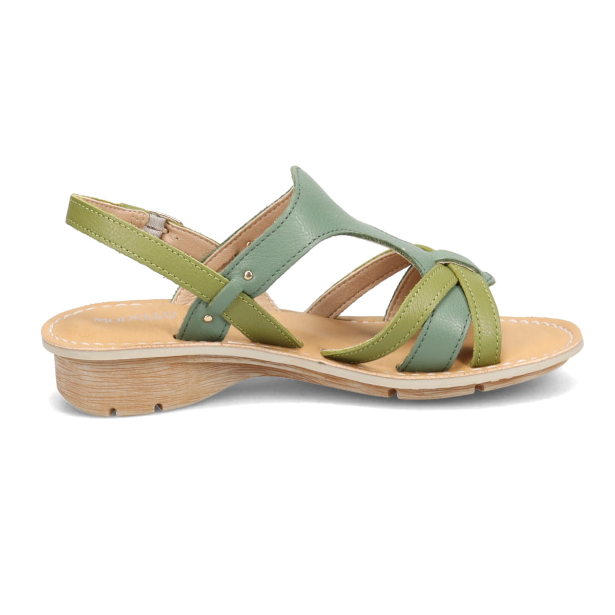 モデロ MODELLO クリーンナチュラル サンダル DML7128 GREEN/C M(23.0~23.5)