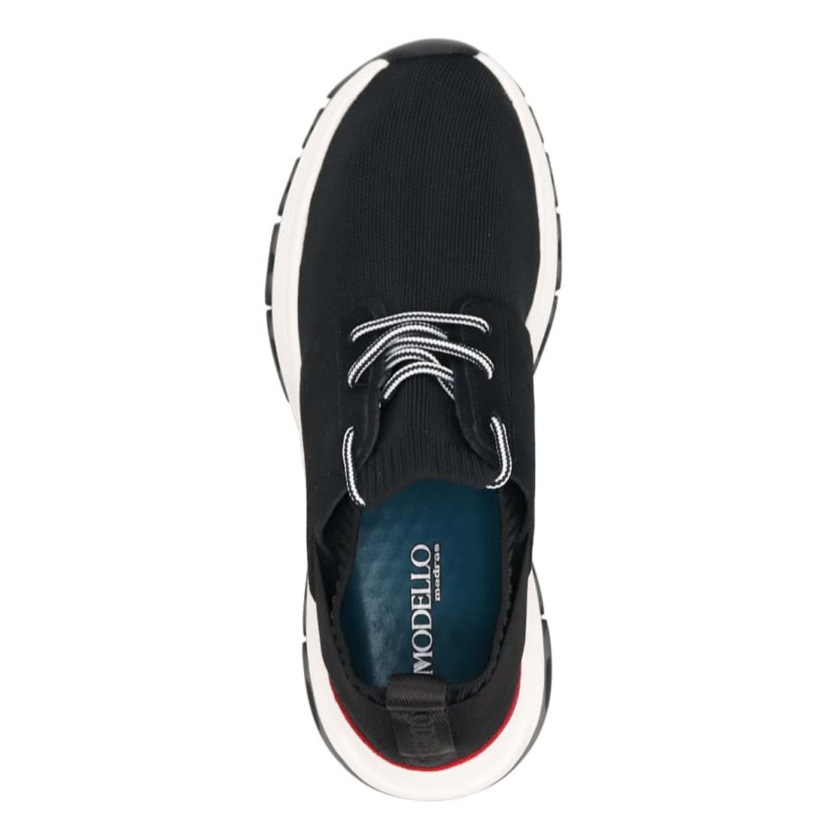 モデロ MODELLO レースアップカジュアルスニーカー DM6522 BLACK M(25.0~25.5cm)