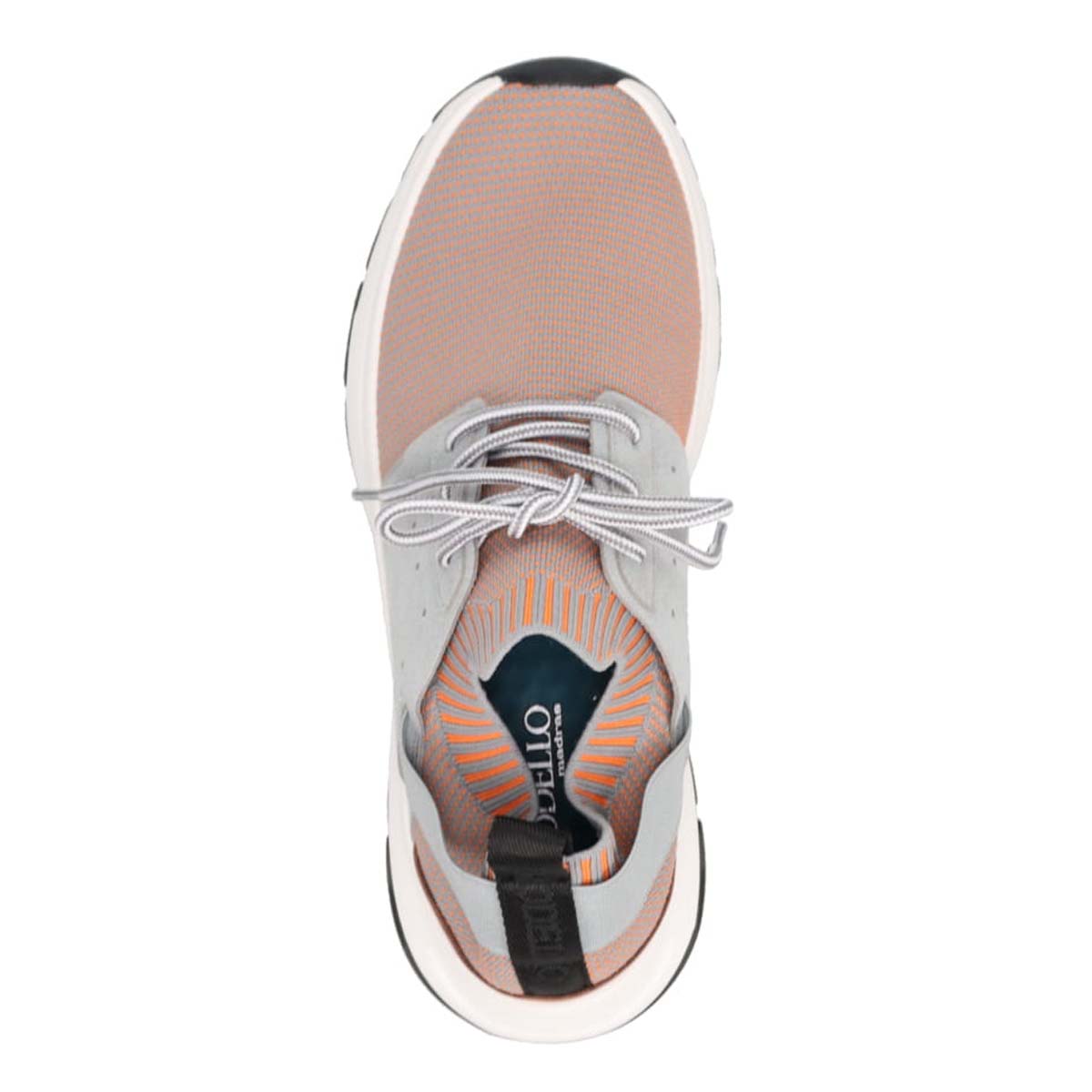 モデロ MODELLO レースアップカジュアルスニーカー DM6522 L-GRAY/ORANGE M(25.0~25.5cm)