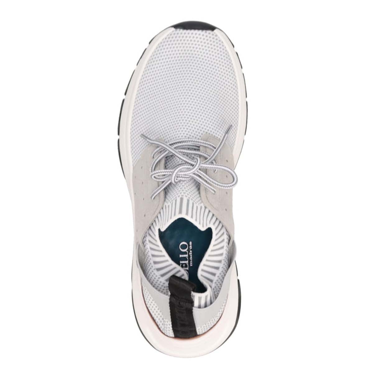 モデロ MODELLO レースアップカジュアルスニーカー DM6522 WHITE/L-GRAY M(25.0~25.5cm)