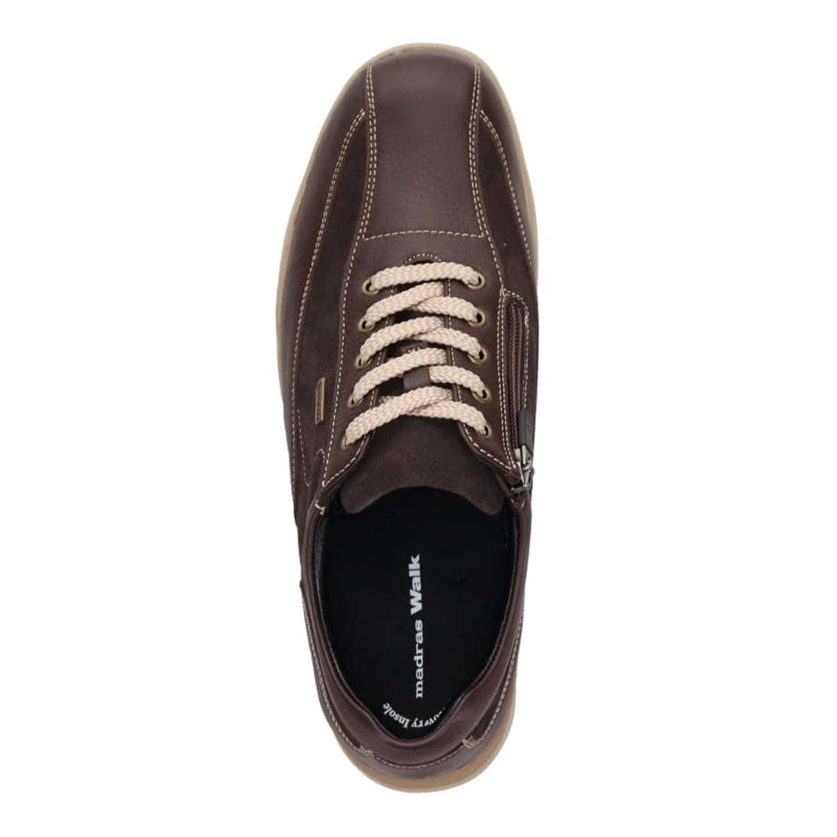 【GORE-TEX】マドラスウォーク madras Walk 「Recovery Shiatsu Insole」搭載で指圧効果により血行をよくする。 全天候快適 ゴアテックス レースアップタウンカジュアルシューズ MW7400R D-BRNWN/D-BROWN 25