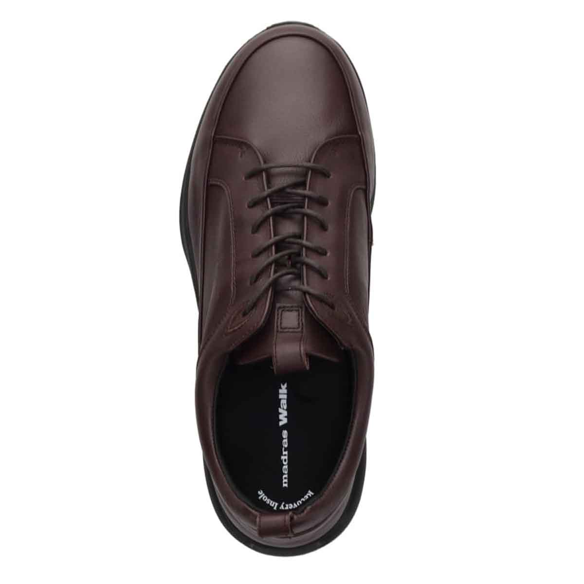 【GORE-TEX】マドラスウォーク madras Walk 「Recovery Shiatsu Insole」搭載で指圧効果により血行をよくする。全天候快適な ゴアテックスレザースニーカー MW7600R D-BROWN 25