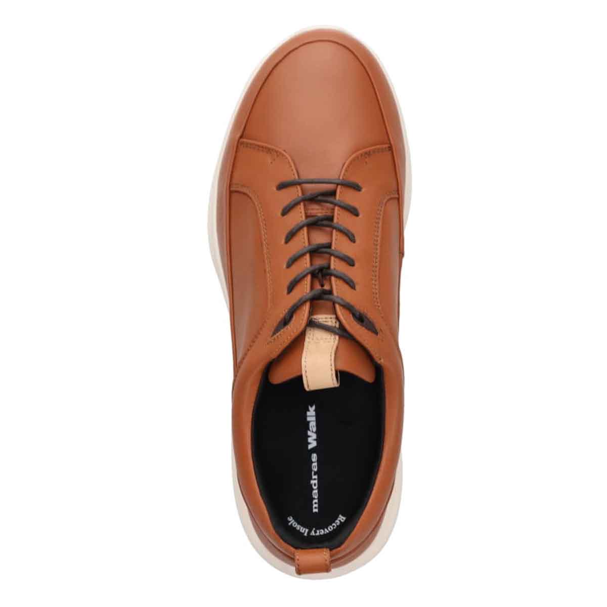【GORE-TEX】マドラスウォーク madras Walk 「Recovery Shiatsu Insole」搭載で指圧効果により血行をよくする。全天候快適な ゴアテックスレザースニーカー MW7600R L-BROWN 25