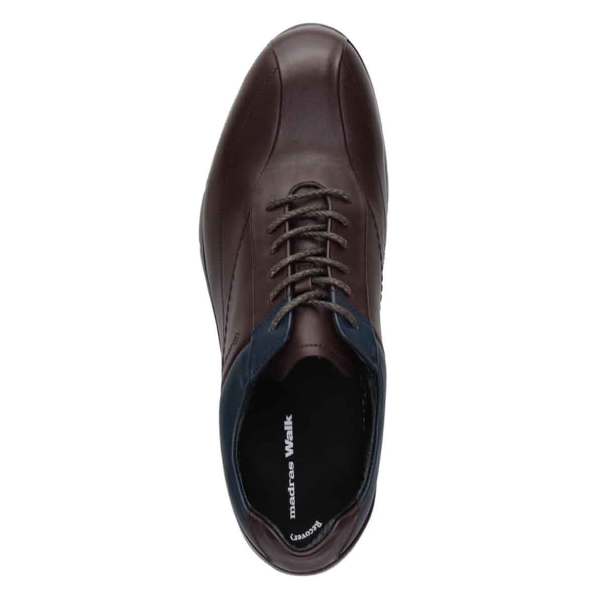 【GORE-TEX】マドラスウォーク madras Walk 「Recovery Shiatsu Insole」搭載で指圧効果により血行をよくする。 全天候快適 カジュアルシューズ MW7700R D-BROWN/NAVY 25