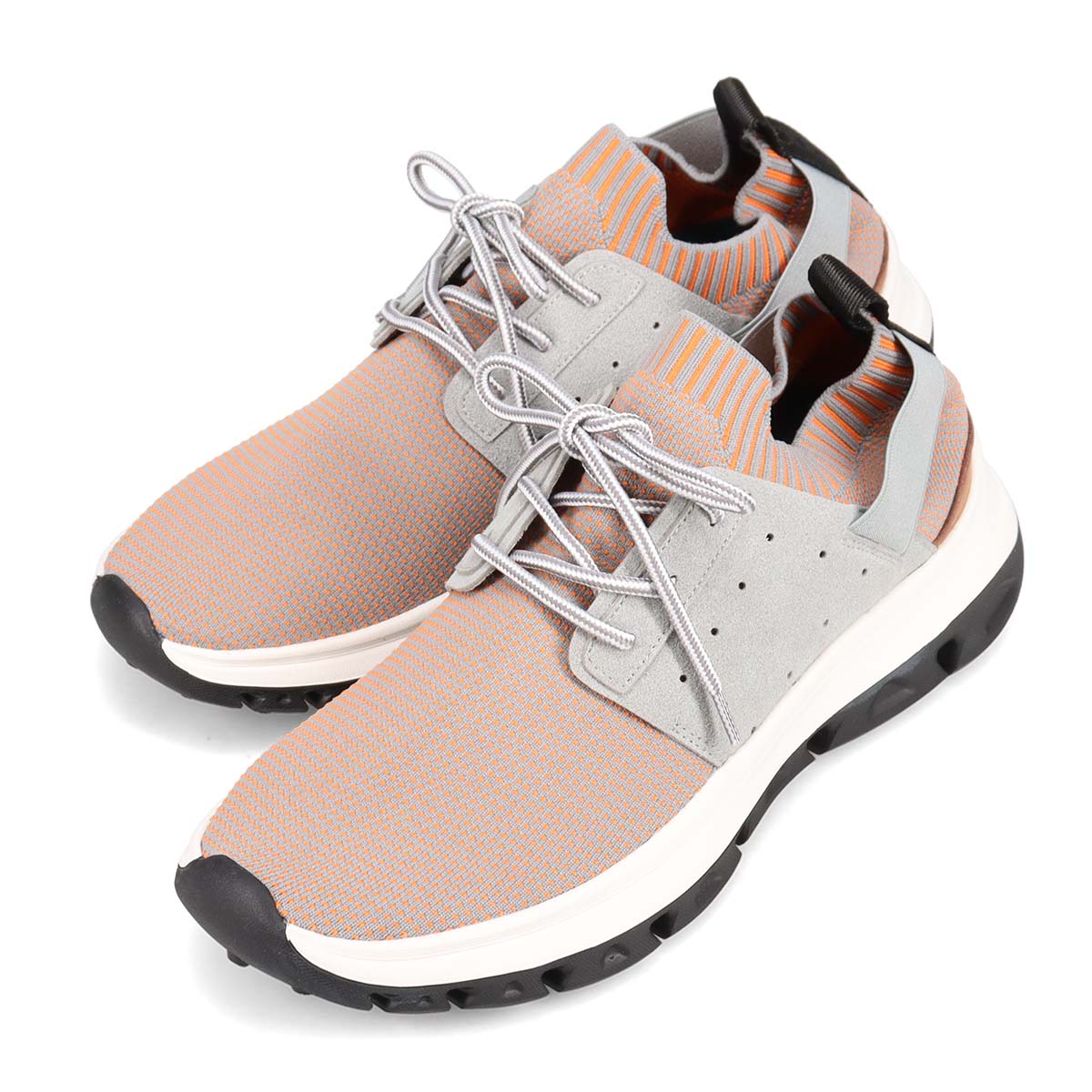 モデロ MODELLO レースアップカジュアルスニーカー DM6522 L-GRAY/ORANGE M(25.0~25.5cm)