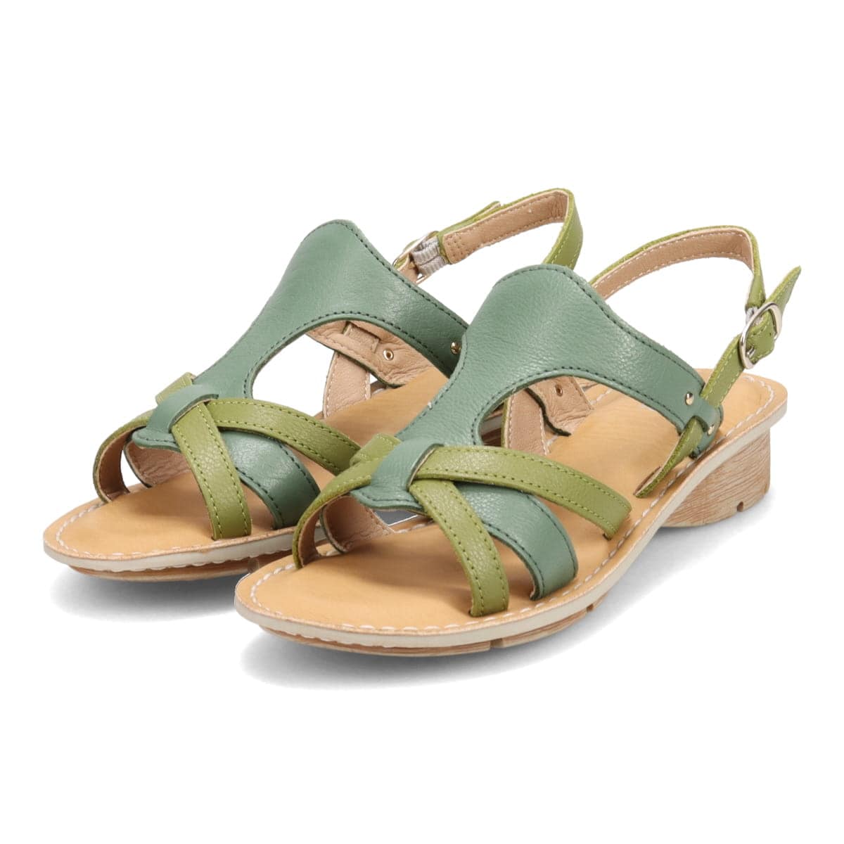 モデロ MODELLO クリーンナチュラル サンダル DML7128 GREEN/C M(23.0~23.5)