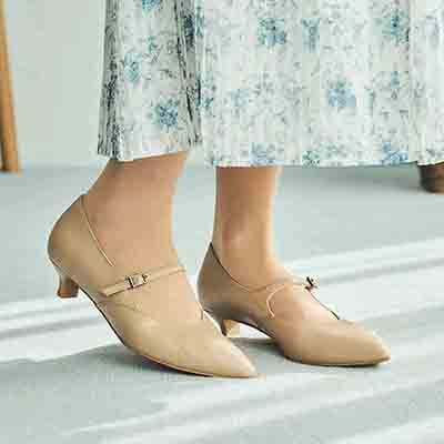 マドラス madras 特許 リカバリーメタインソール搭載  カジュアル 3.5cm  甲ベルト付き ローヒールパンプス MAL9107SMT