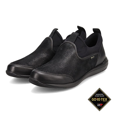 【GORE-TEX】 マドラスウォーク madras Walk スニーカー感覚で普段履きにもピッタリ！ さまざまなスタイルにも合う スリッポンスニーカー  MWL1006（ブラック）