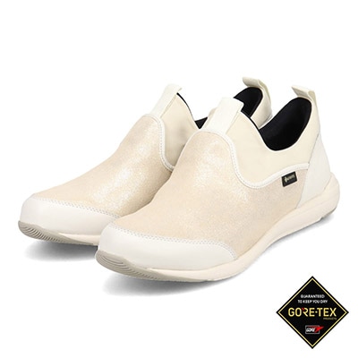 【GORE-TEX】 マドラスウォーク madras Walk スニーカー感覚で普段履きにもピッタリ！ さまざまなスタイルにも合う スリッポンスニーカー  MWL1006（ホワイトメタリック）