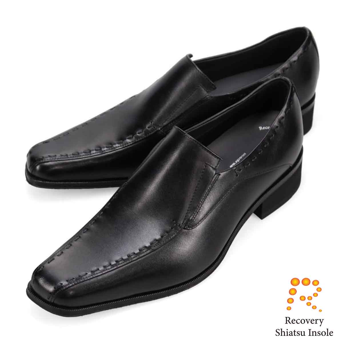 モデロ MODELLO 「Recovery Shiatsu Insole」搭載で指圧効果により血行を115%促進。スワールモカスリッポンドレスシューズ DM5525XR