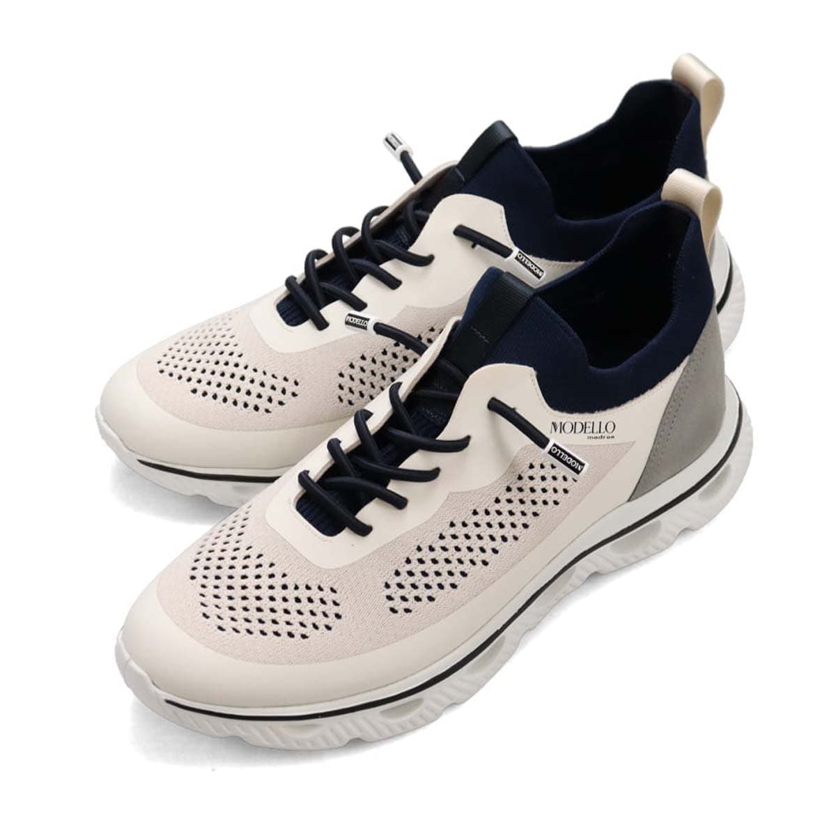 世界初のカバロス加工シリーズ モデロ MODELLO カジュアルニットスニーカー DM6523