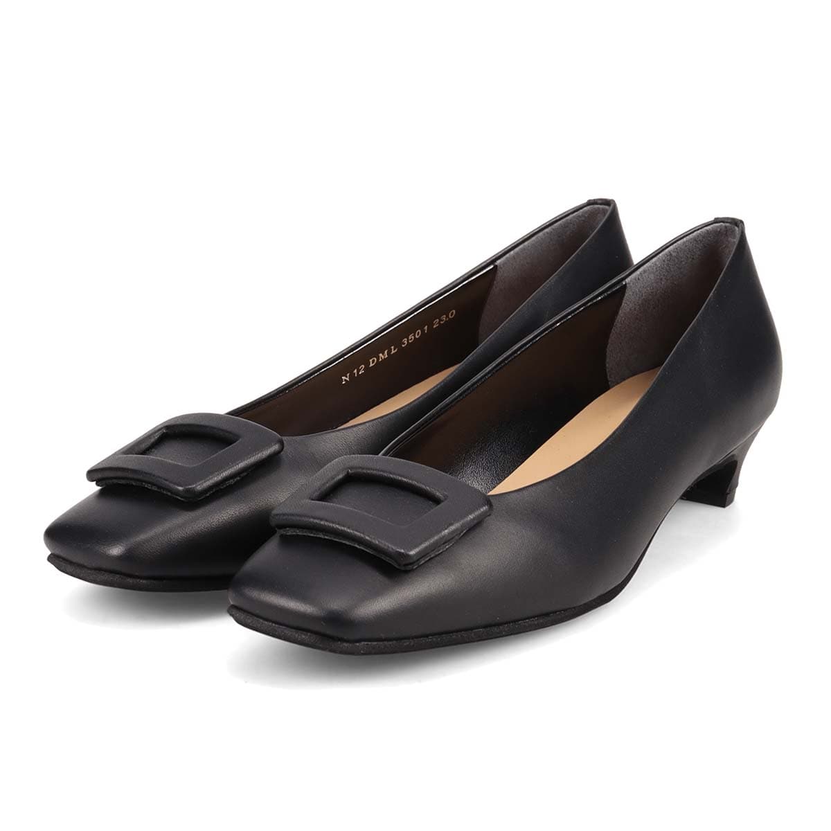 モデロ MODELLO 安定感とすっきりを両立させたローヒールパンプス DML3501