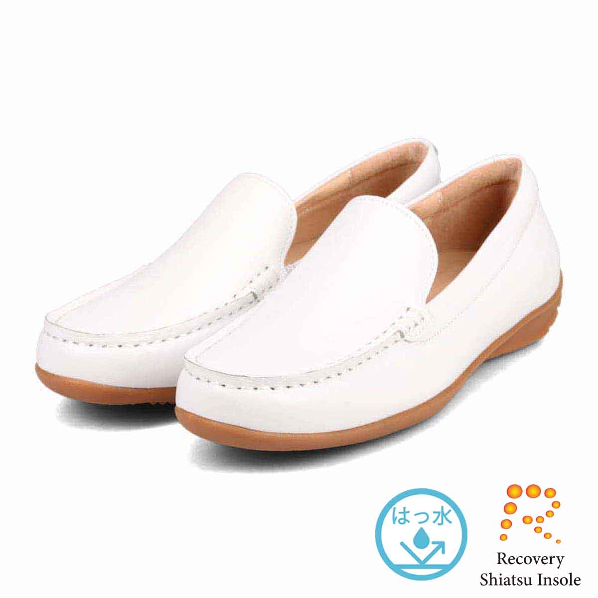 モデロ MODELLO 「Recovery Shiatsu Insole」搭載で指圧効果により血行をよくする。Recoveryスクエアトゥ モカシンシューズ  DML5500R