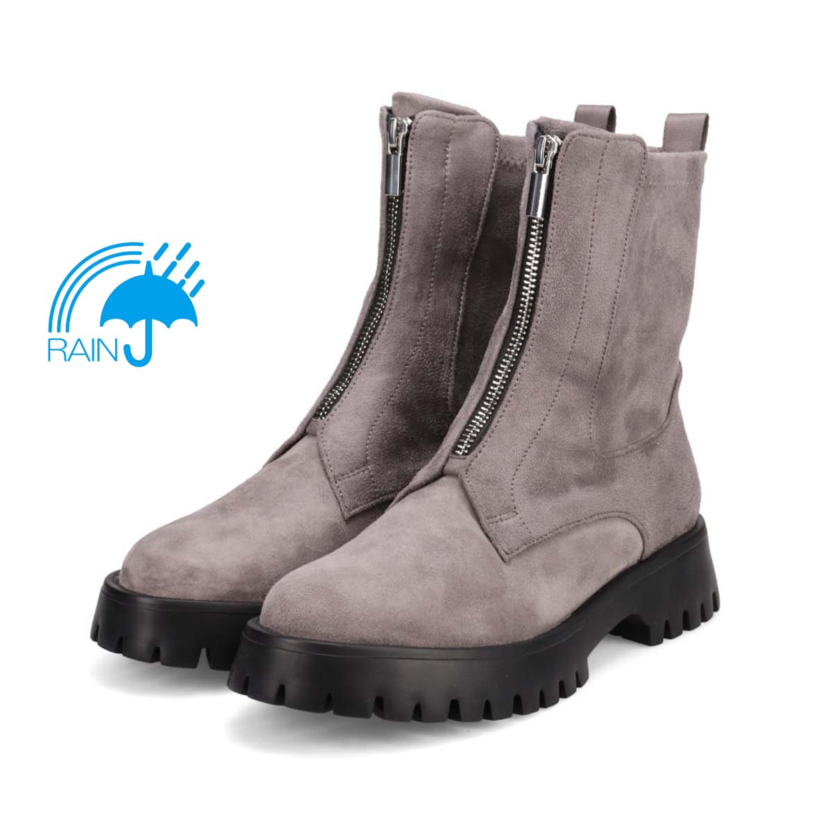 【撥水仕様】モデロ MODELLO 3.5cmヒール タンクソールショートブーツ  DML5504