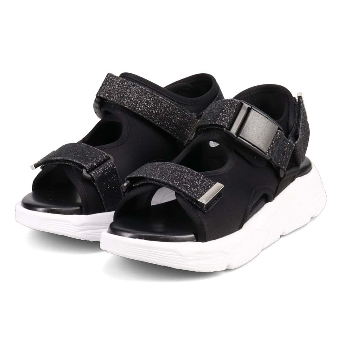 モデロ MODELLO グリッターベルテッド スポーツサンダル　DML6054