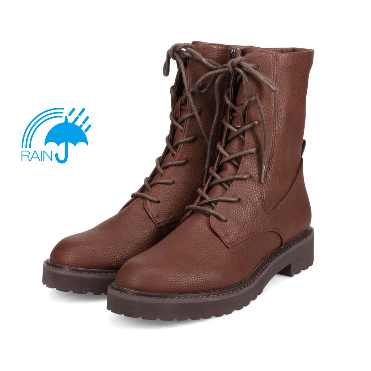 【撥水仕様】モデロ MODELLO 5.0cmヒール カジュアルレースアップショートブーツ  DML8818