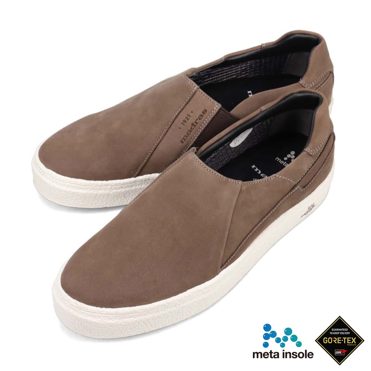 【GORE-TEX】マドラス madras 特許 リカバリーメタインソール搭載シューズ スリッポンカジュアルシューズ M510AGMT