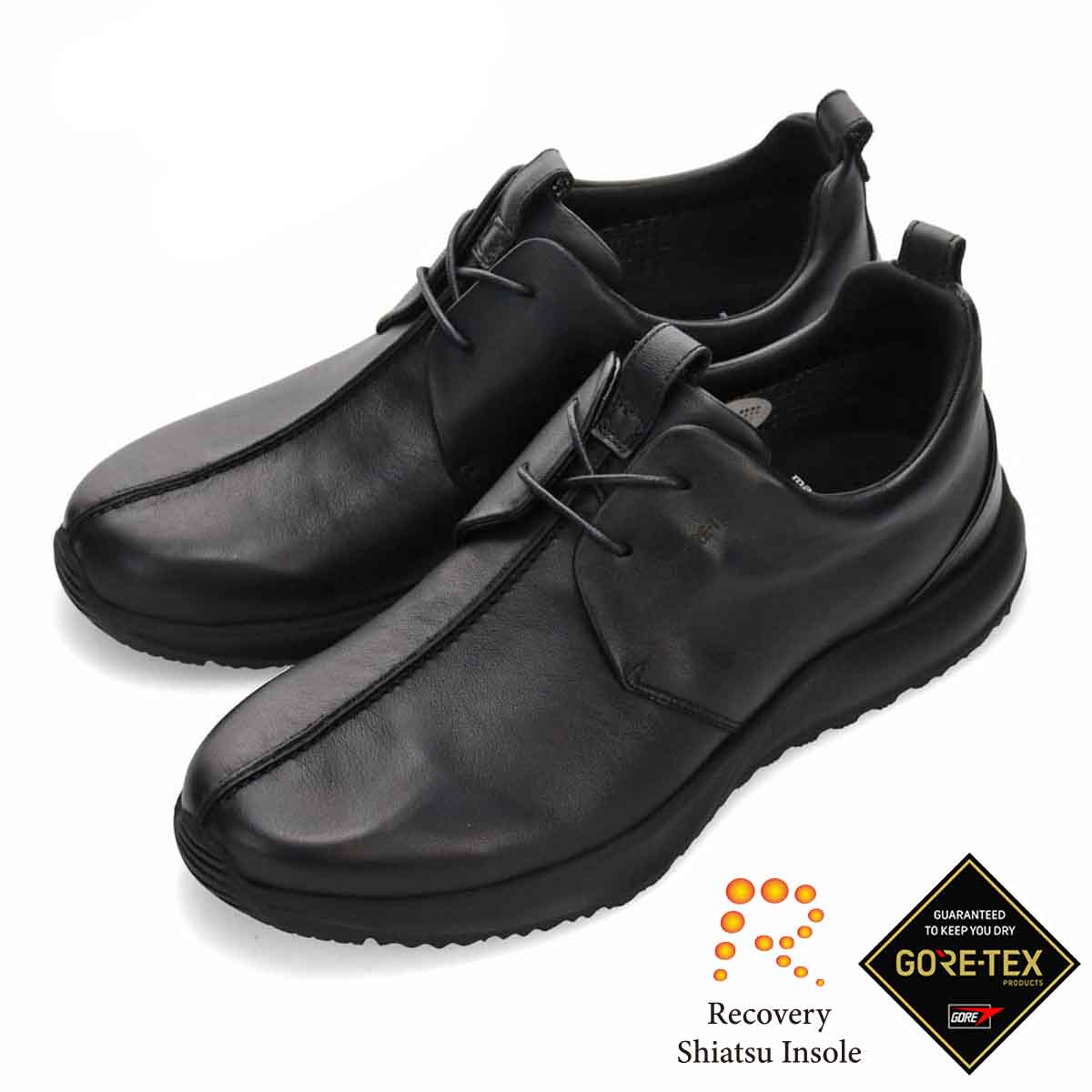 【GORE-TEX】マドラスウォーク madras Walk 「Recovery Shiatsu Insole」搭載で指圧効果により血行をよくする。　全天候快適な ゴアテックスレザースニーカー　MW7601R