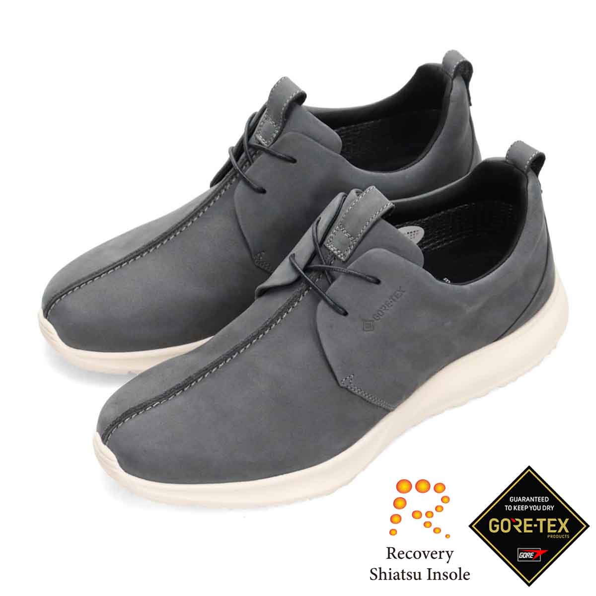 【GORE-TEX】マドラスウォーク madras Walk 「Recovery Shiatsu Insole」搭載で指圧効果により血行をよくする。　全天候快適な ゴアテックスレザースニーカー　MW7601R