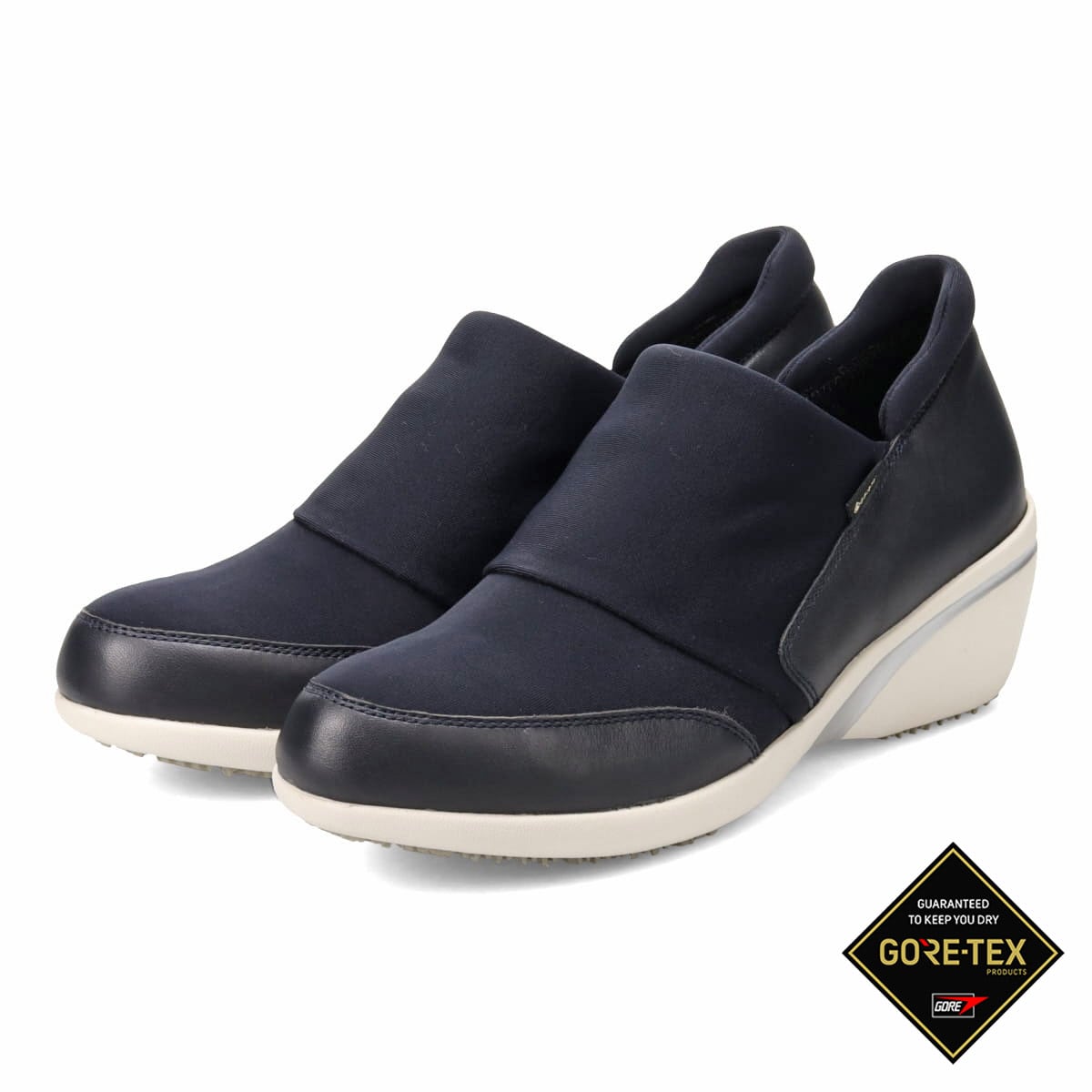 【GORE-TEX】 マドラスウォーク madras Walk シンプルなデザインでさまざまなスタイルに合わせやすい!通勤・きれい目スリッポンスニーカー MWL1008