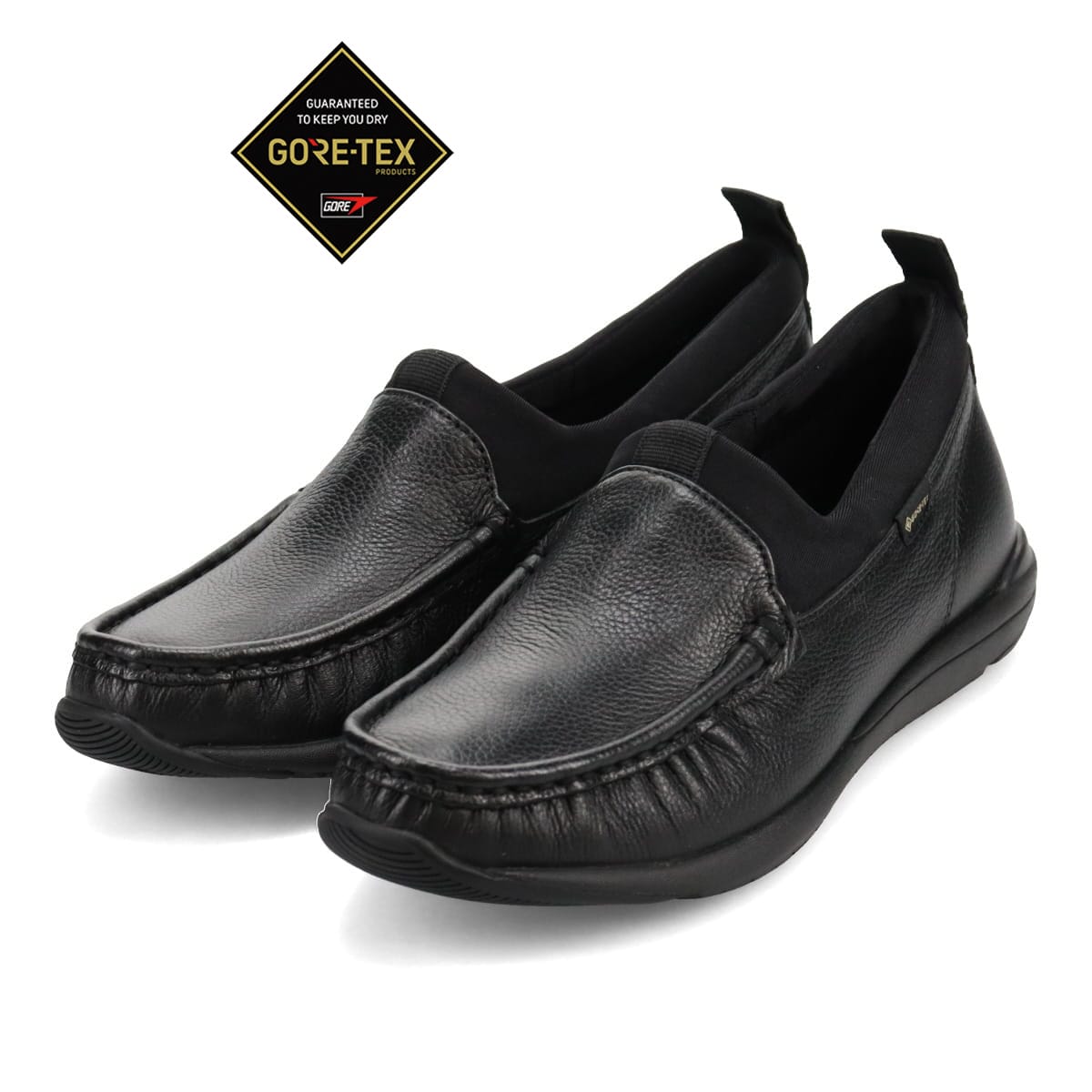 【GORE-TEX】マドラスウォーク madras Walk 本格的な手縫いモカデザイン、スマートなラストが特徴のストレッチ・モカシンスリッポンシューズ MWL1021