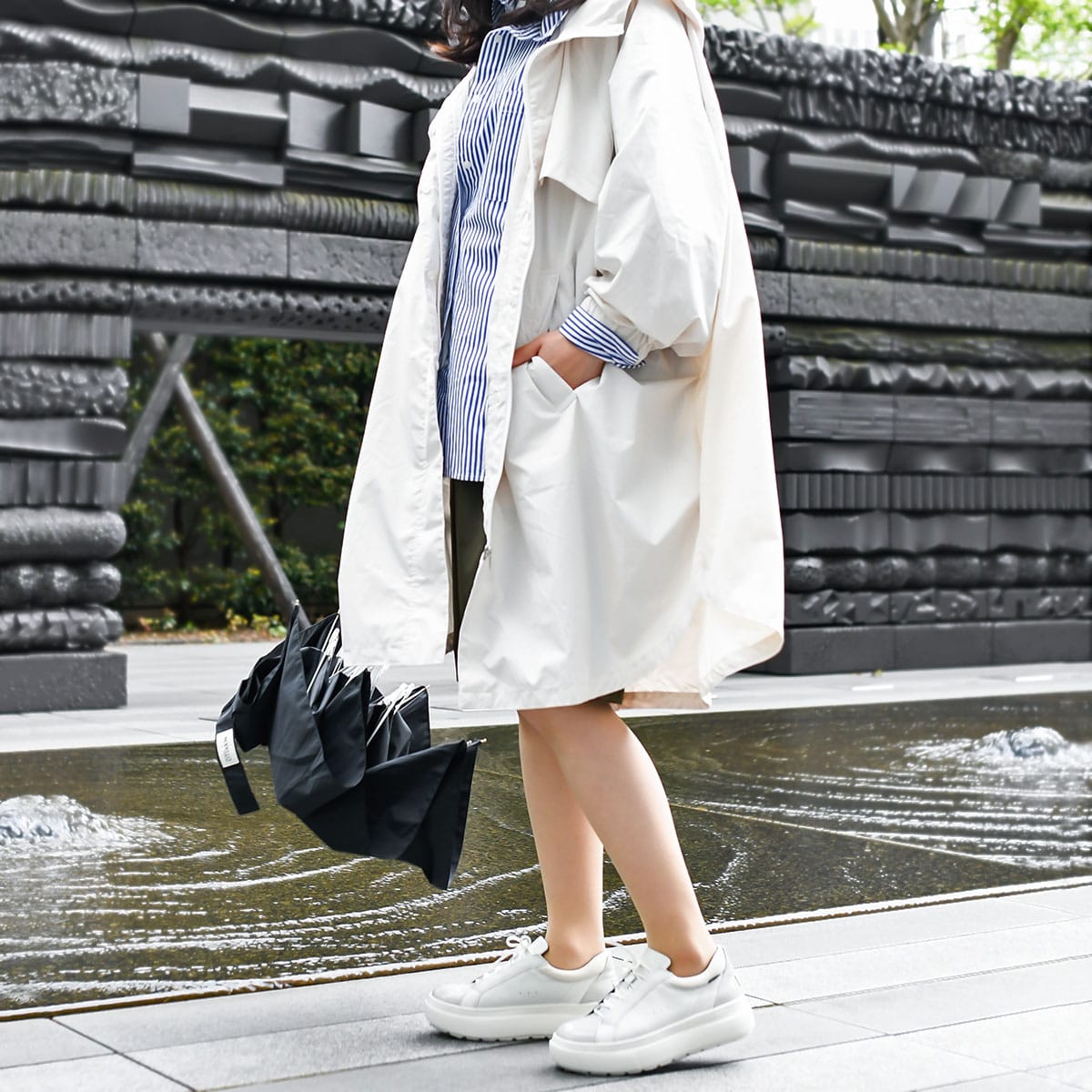 【GORE-TEX】マドラスウォーク madras Walk 厚底レザーレースアップスニーカー MWL1025