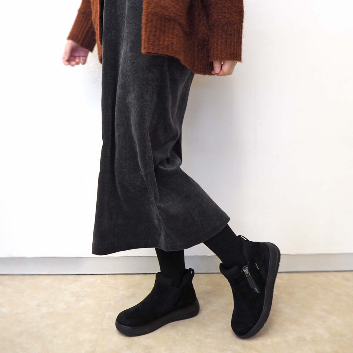 【GORE-TEX】マドラスウォーク madras Walk 外ジッパーリブ付きカジュアルブーツ MWL2234