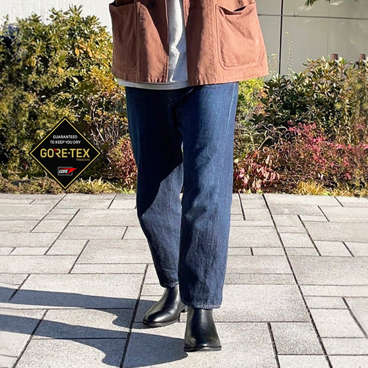 【GORE-TEX】 マドラスウォーク madras Walk 防水 防滑 4E 幅広 ドレスサイドゴアブーツ SPMW5909