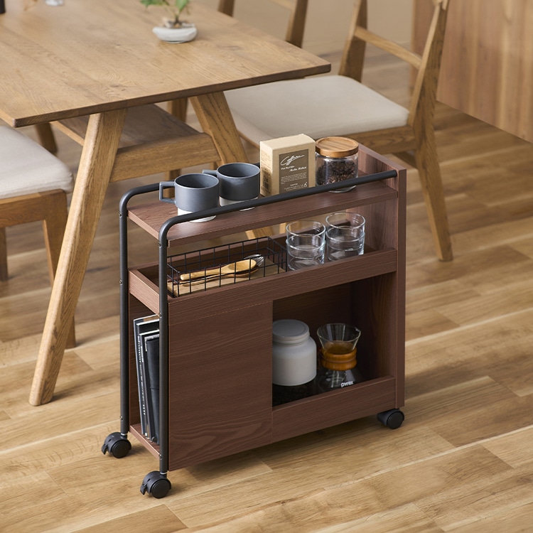 ダイニングワゴンDWG-196ウォールナット