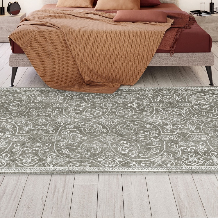 ウィルトン織ラグ│140×200 フレンチシャビー/グレー