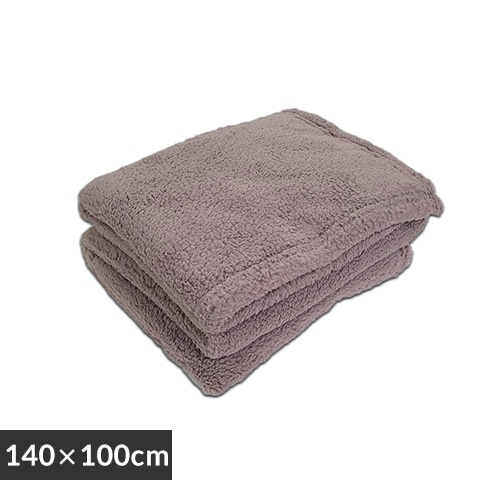 マイクロファイバーハーフブランケット ブラウン