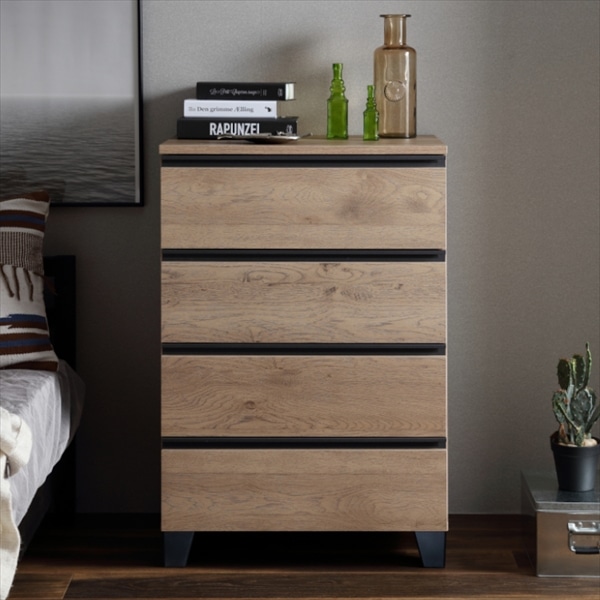 ウッドチェスト　脚付き　幅59cm