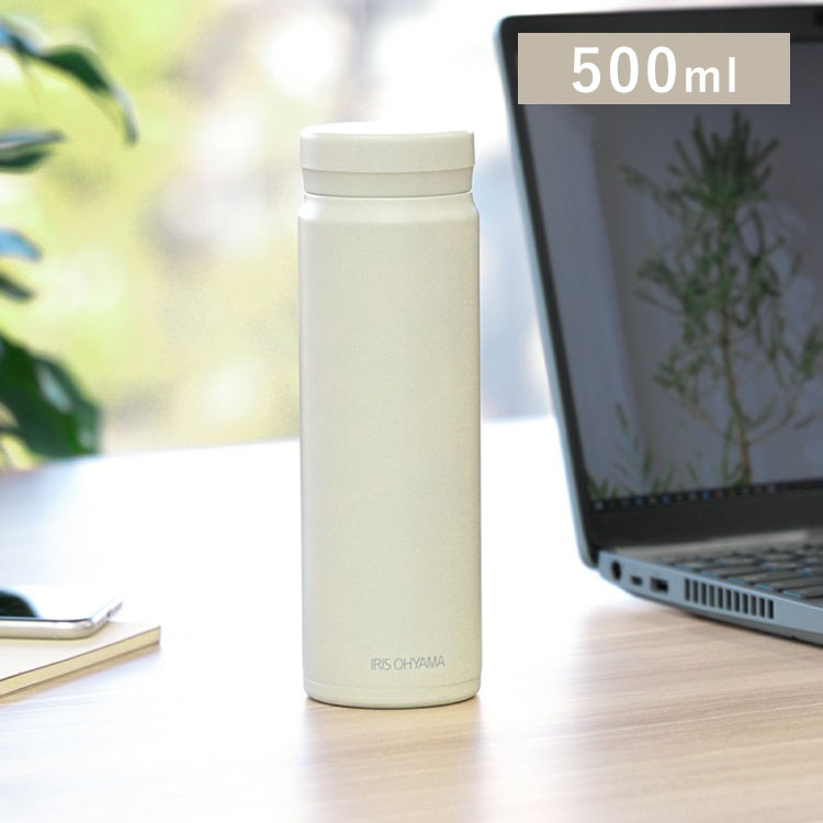 水筒 500ml スクリュー SM-S500 ホワイト
