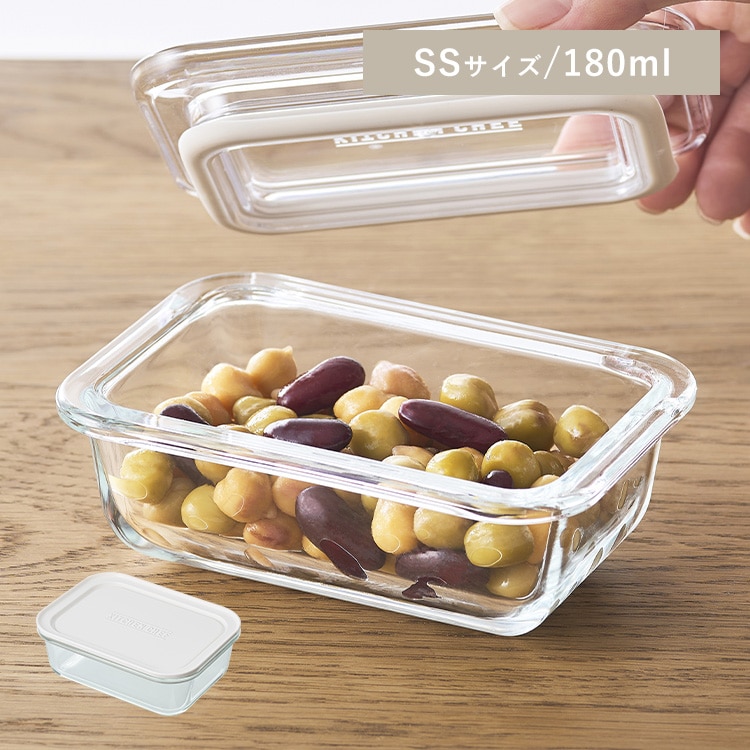 耐熱ガラス容器 TGS-SS ホワイト