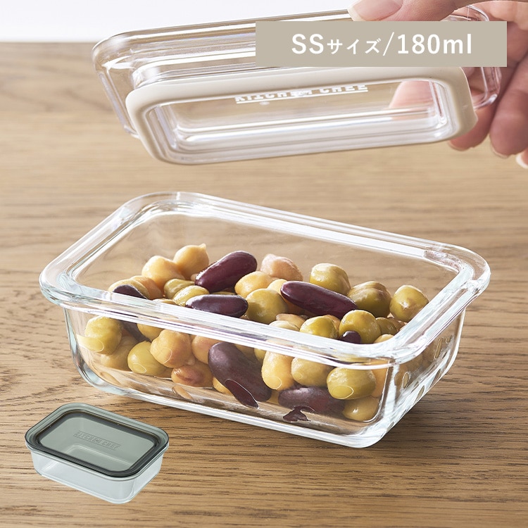 耐熱ガラス容器 TGS-SS クリアブラック