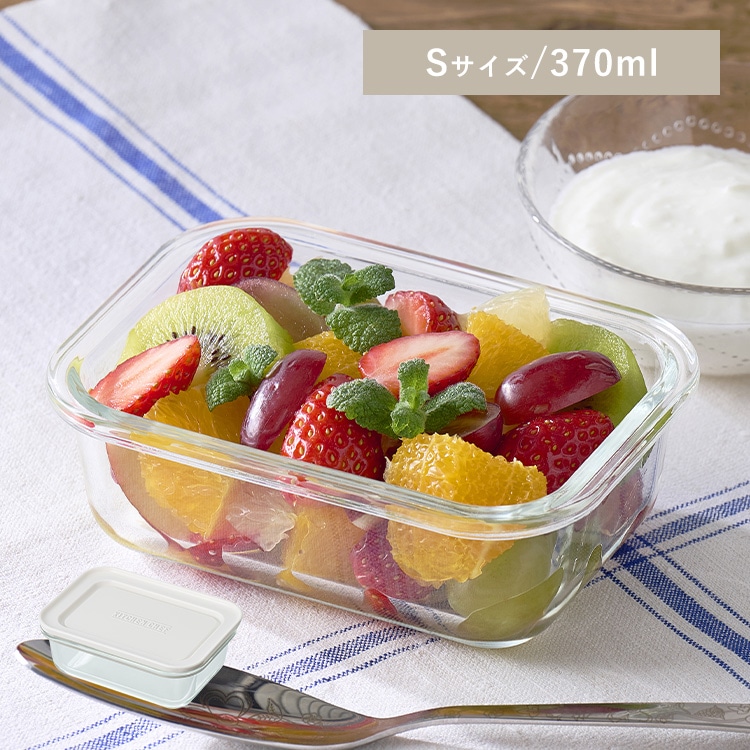 耐熱ガラス容器 TGS-S ホワイト