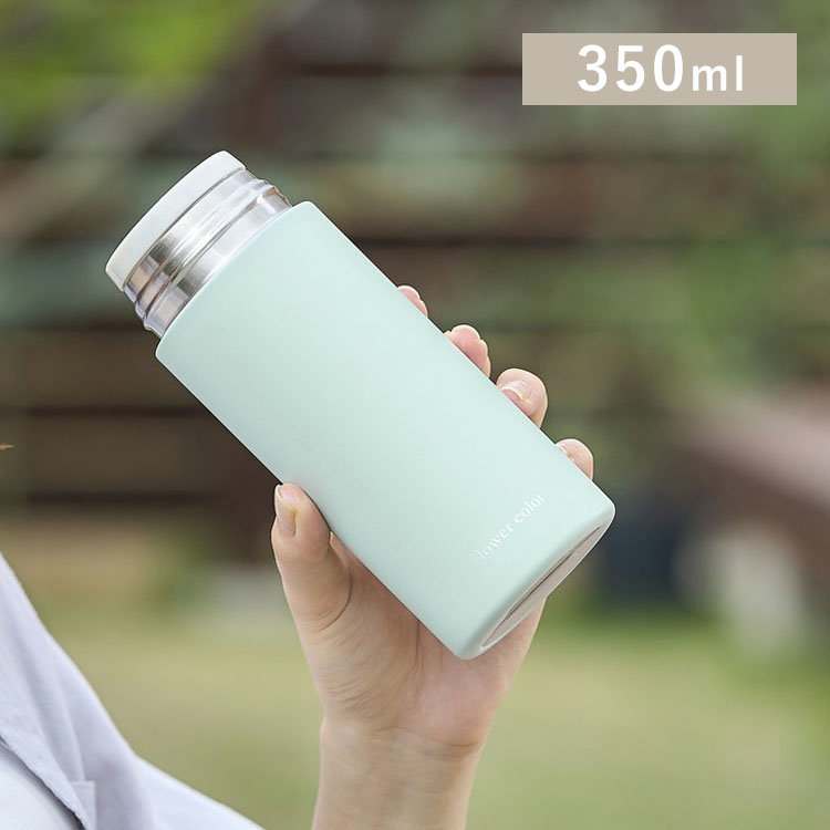 フラワーカラー 水筒 350ml SM-FS350 ユーカリ