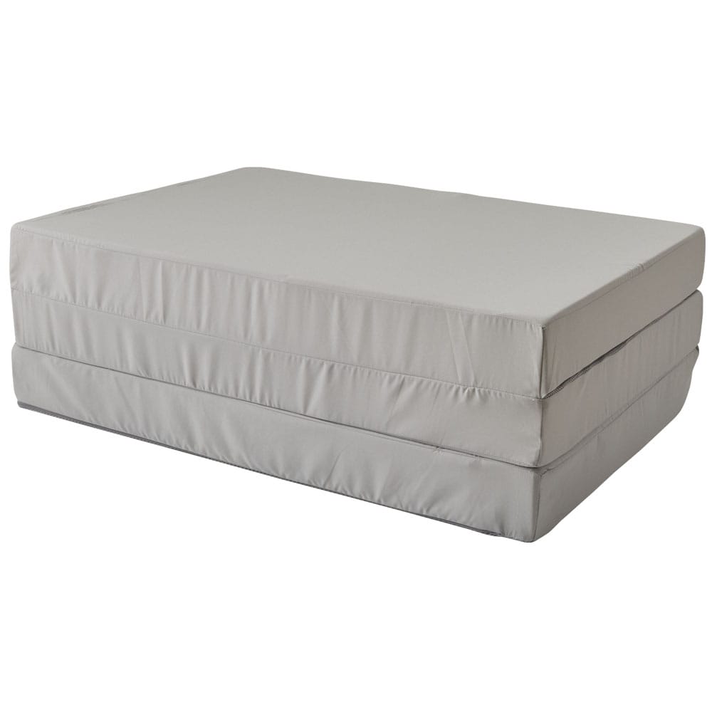 洗える3つ折りマットレス S グレー