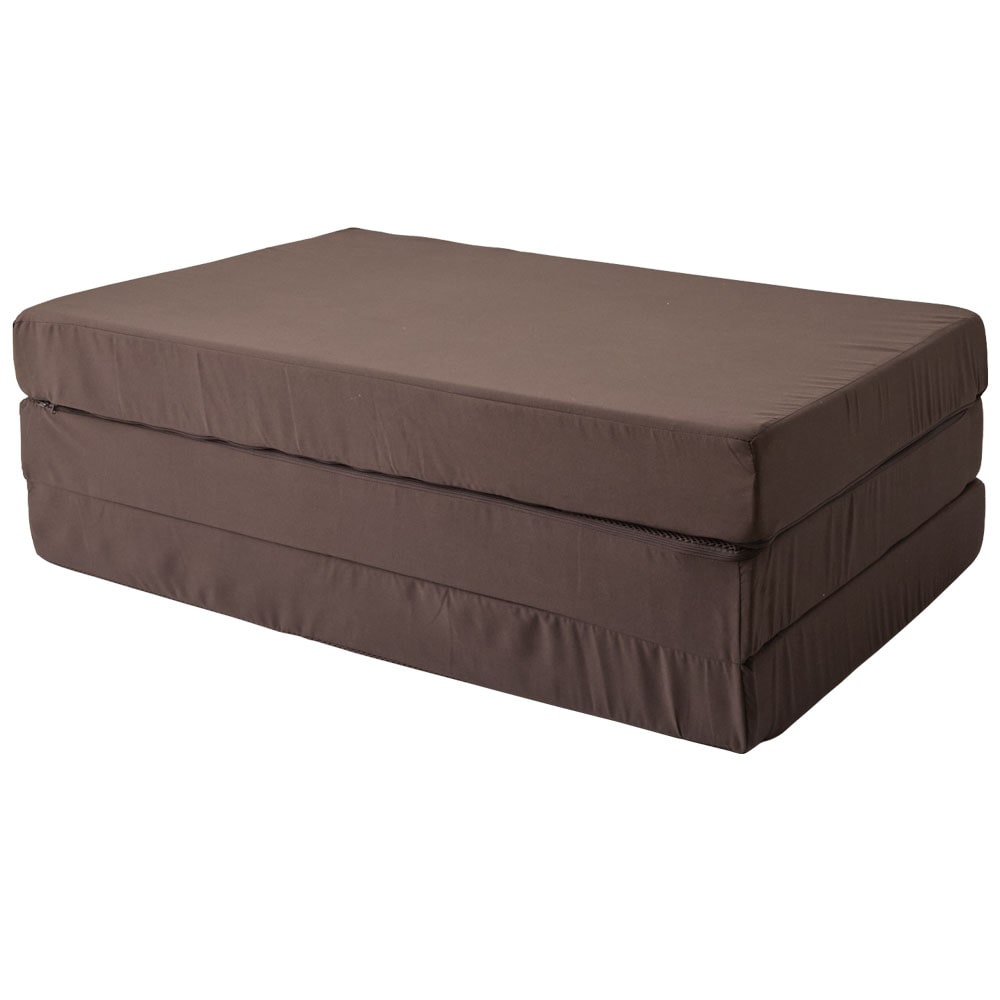 洗える3つ折りマットレス SD ブラウン