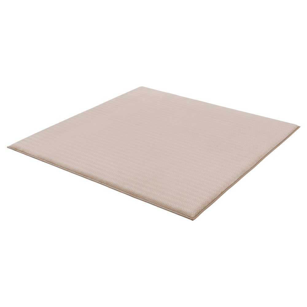 ラ・クッションラグ フレンチヘリンボーン 極厚 ACRFG-1818 ベージュ